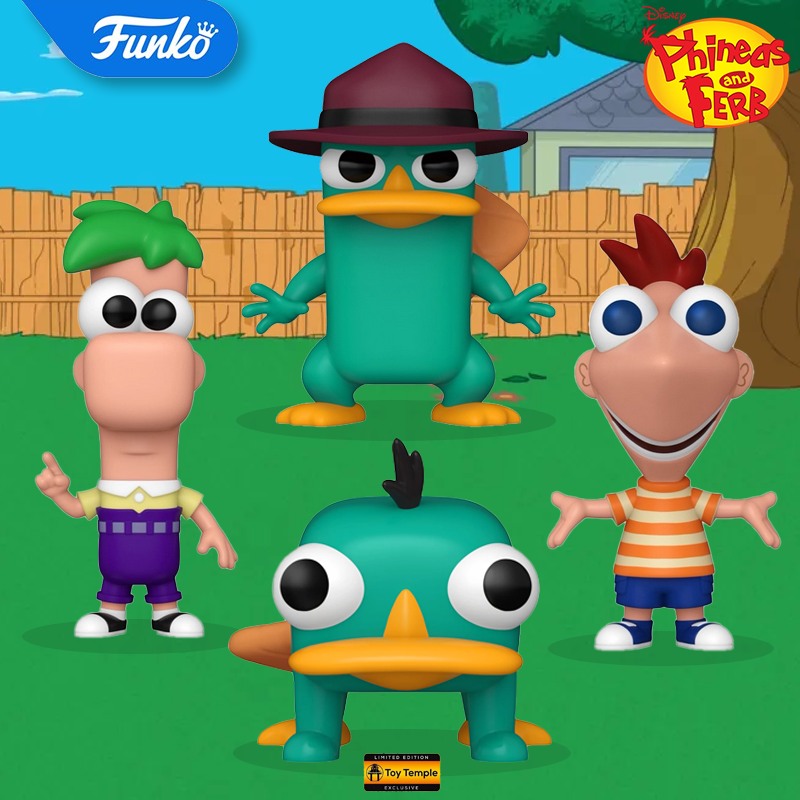 First look at new Phineas and Ferb Pops! Pre-order Wednesday