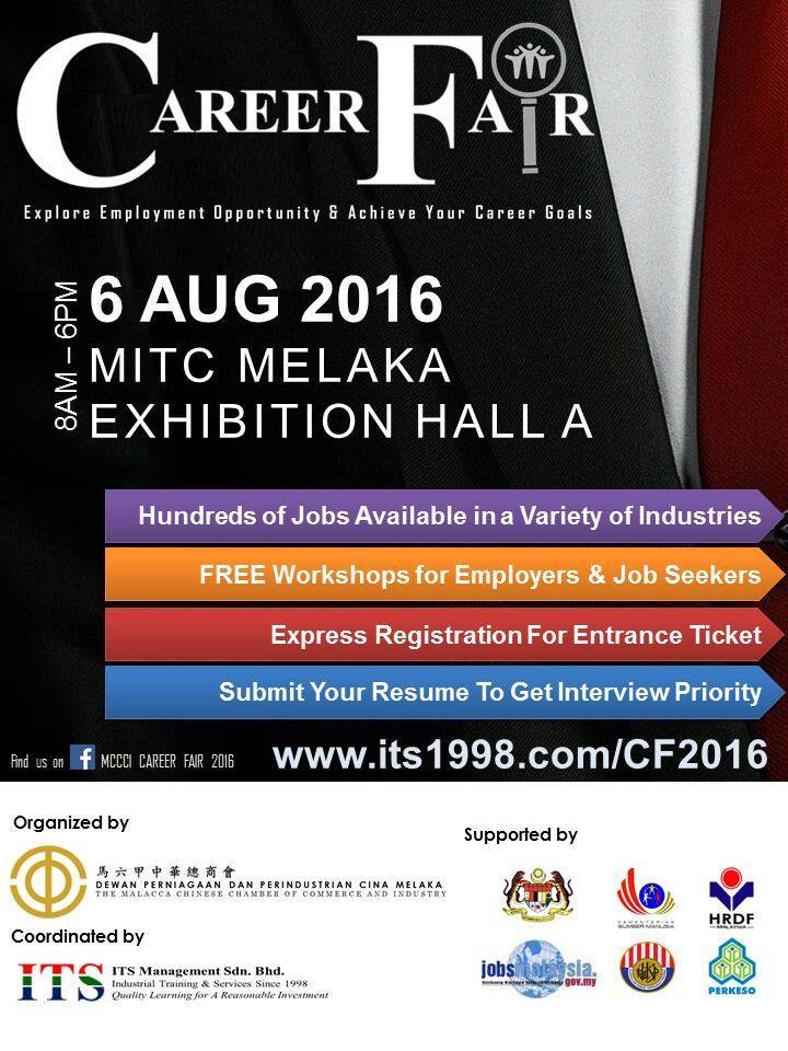 Melaka - CAREER FAIR TARIKH : 6 OGOS 2016 (SABTU) LOKASI : EXHIBITION ...