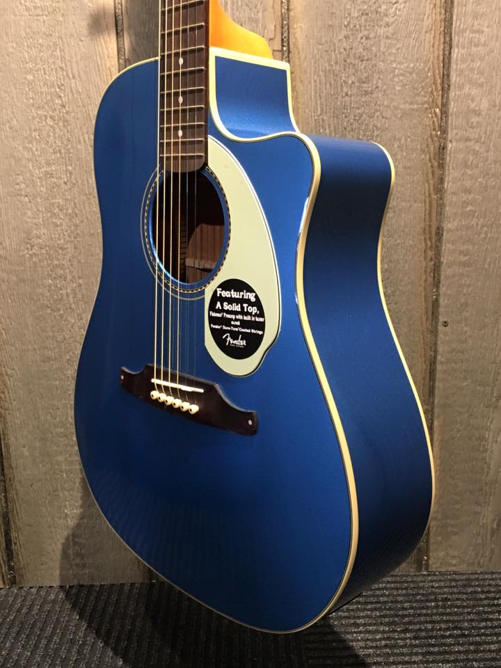 Fender Sonoran acoustic guitar in Lake Placid Blue