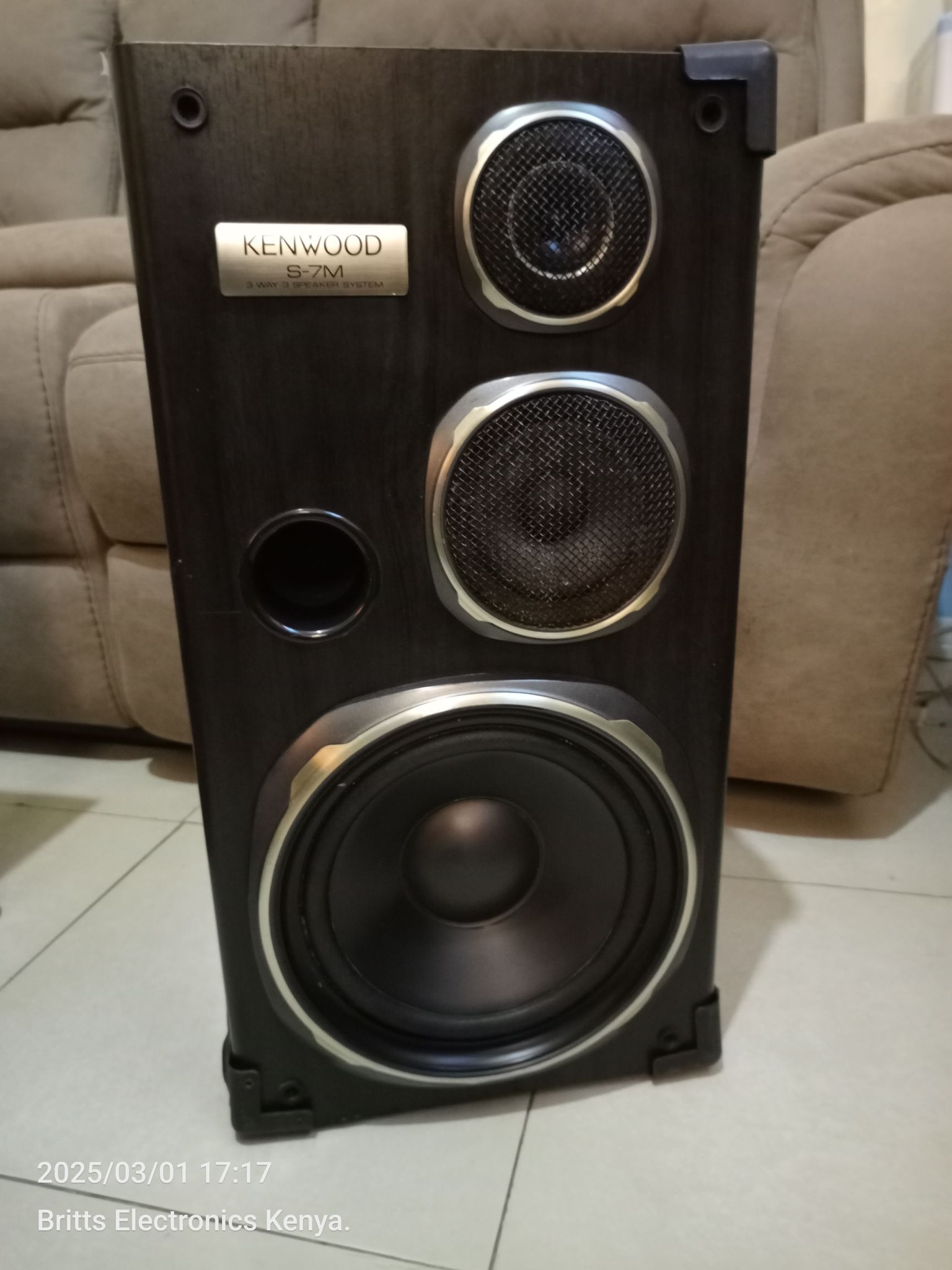 KENWOOD S-7M 3 WAY 3 SPEAKER SYSTEM ‼️ 80W 6 OHMS IMPEDANCE ONLY