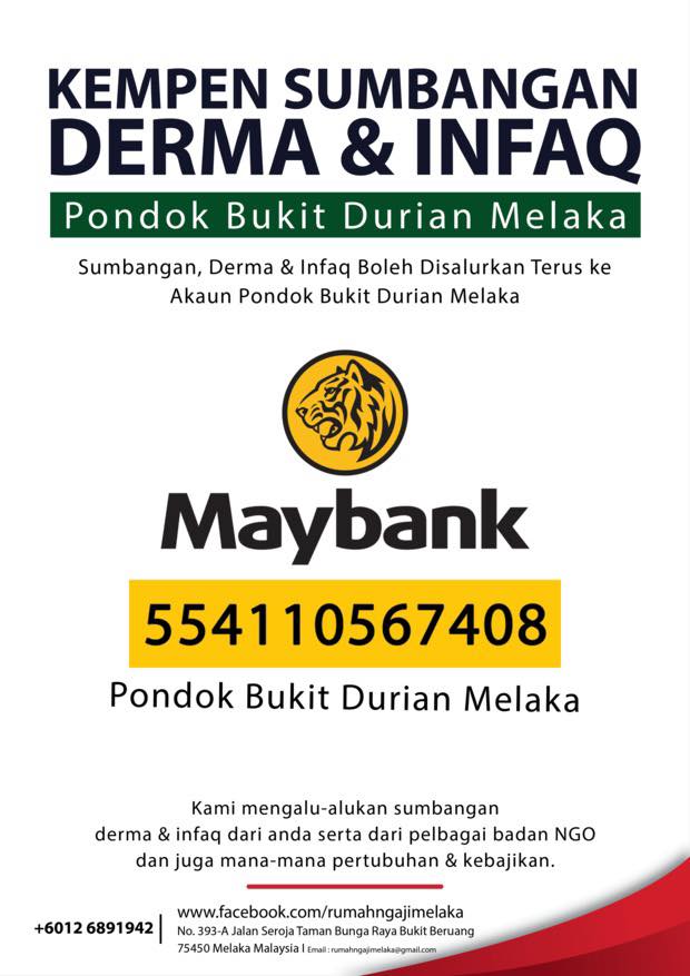 Rumah - KEMPEN SUMBANGAN, DERMA & INFAQ PONDOK BUKIT DURIAN MELAKA ...