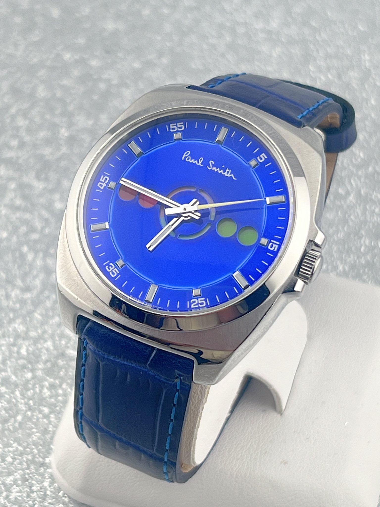 💙 Paul Smith 5 Eyes – Rare Blue Sunburst Dial ⏱️ 38 mm | ใส่ได้