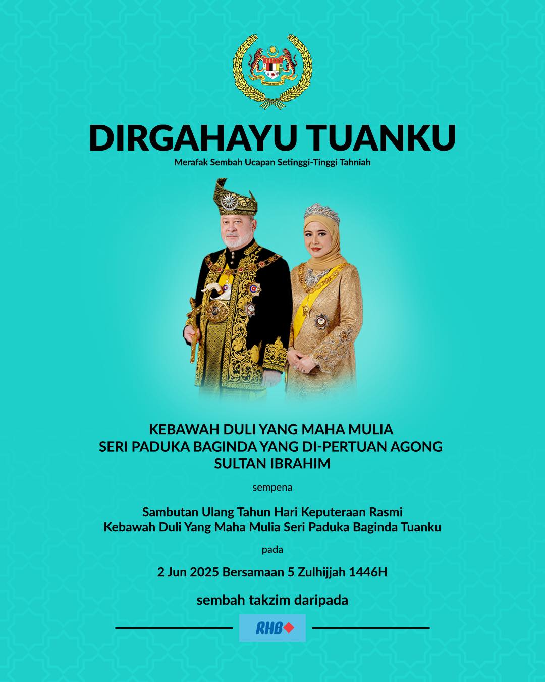 RHB - Assalamualaikum dan Salam Sejahtera, Merafak sembah dan setinggi ...