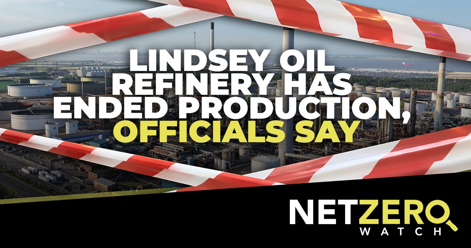 Net - Production has ended at a Lincolnshire oil refinery, the ...