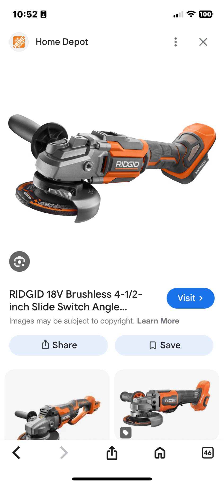 Rigid cordless angle grinder - Grinders - Calgary, Alberta | Facebook ...