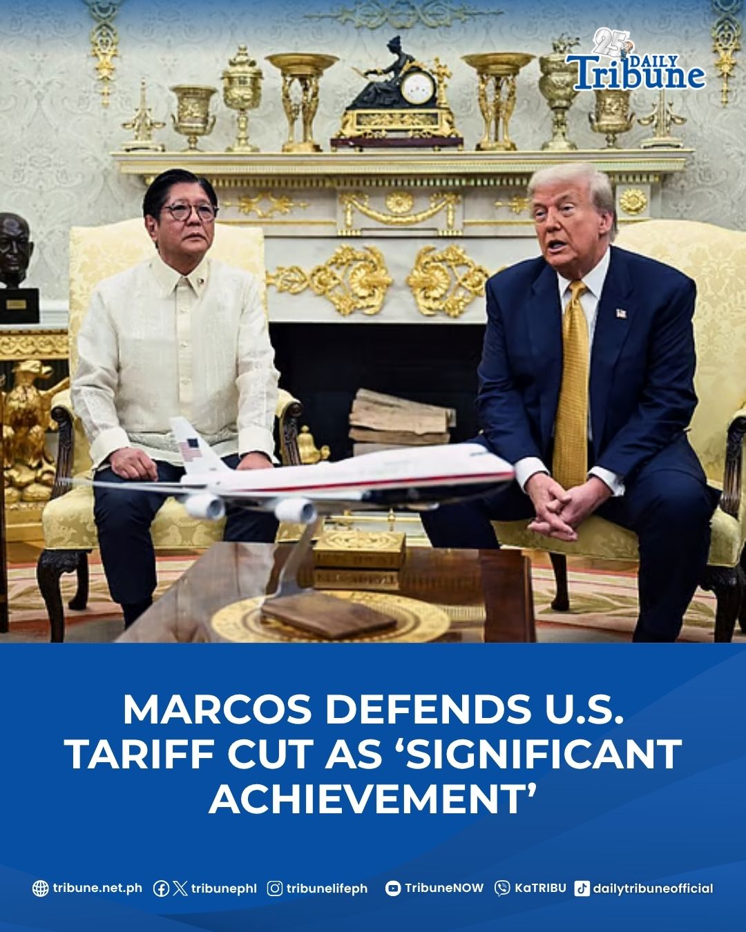 Daily - “We managed to bring down the 20 percent tariff rate for the ...