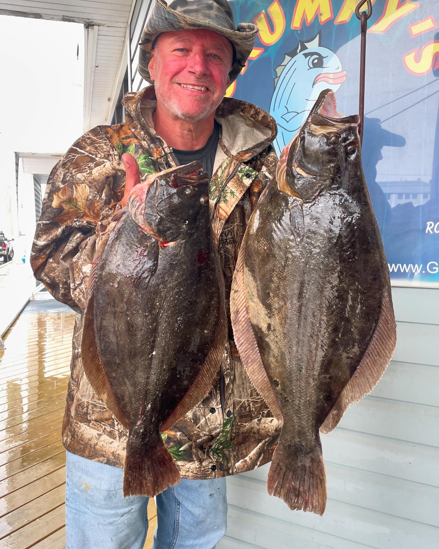 Grumpys - Polish Al doing what he does best! Catching fish! Pair of 4 ...