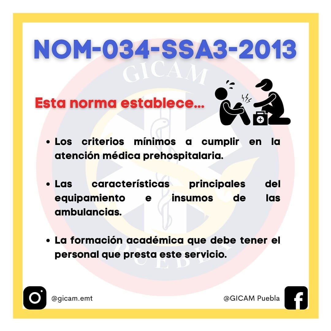 GICAM Puebla - 🚨¿Sabes qué es la NOM-034-SSA3-2013?🚨 Se... | Facebook