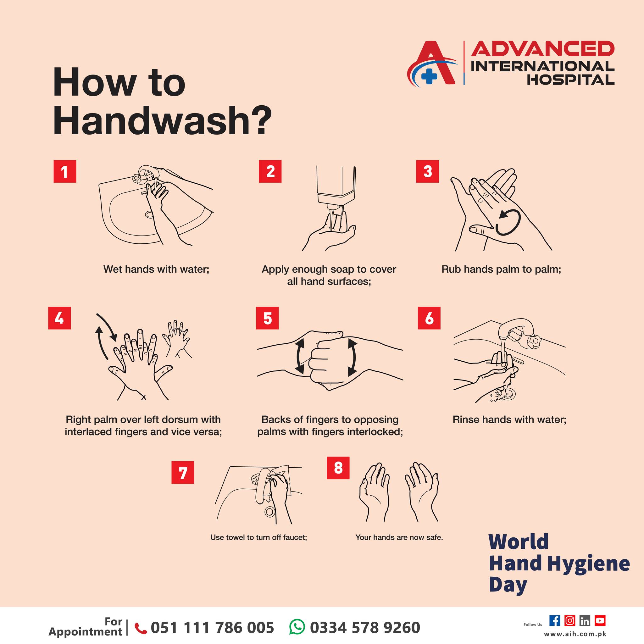 Clean Hands, Save Lives!... - Advanced International Hospital | Facebook