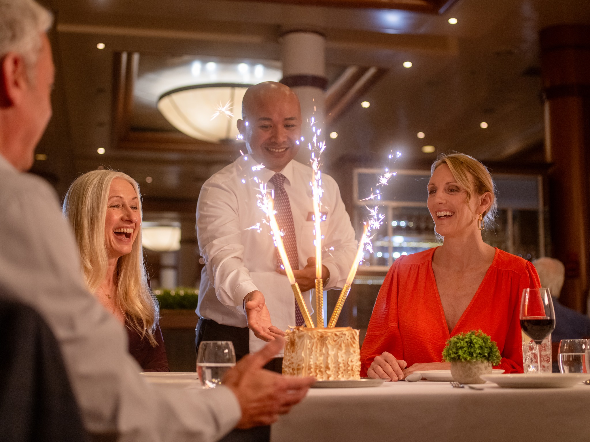 Christmas Party Season on a Cruise Ship: Festive Dinner, Show, Party ...