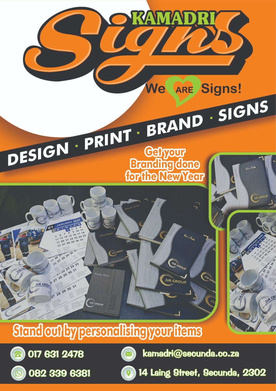 Kamadri Signs | Secunda