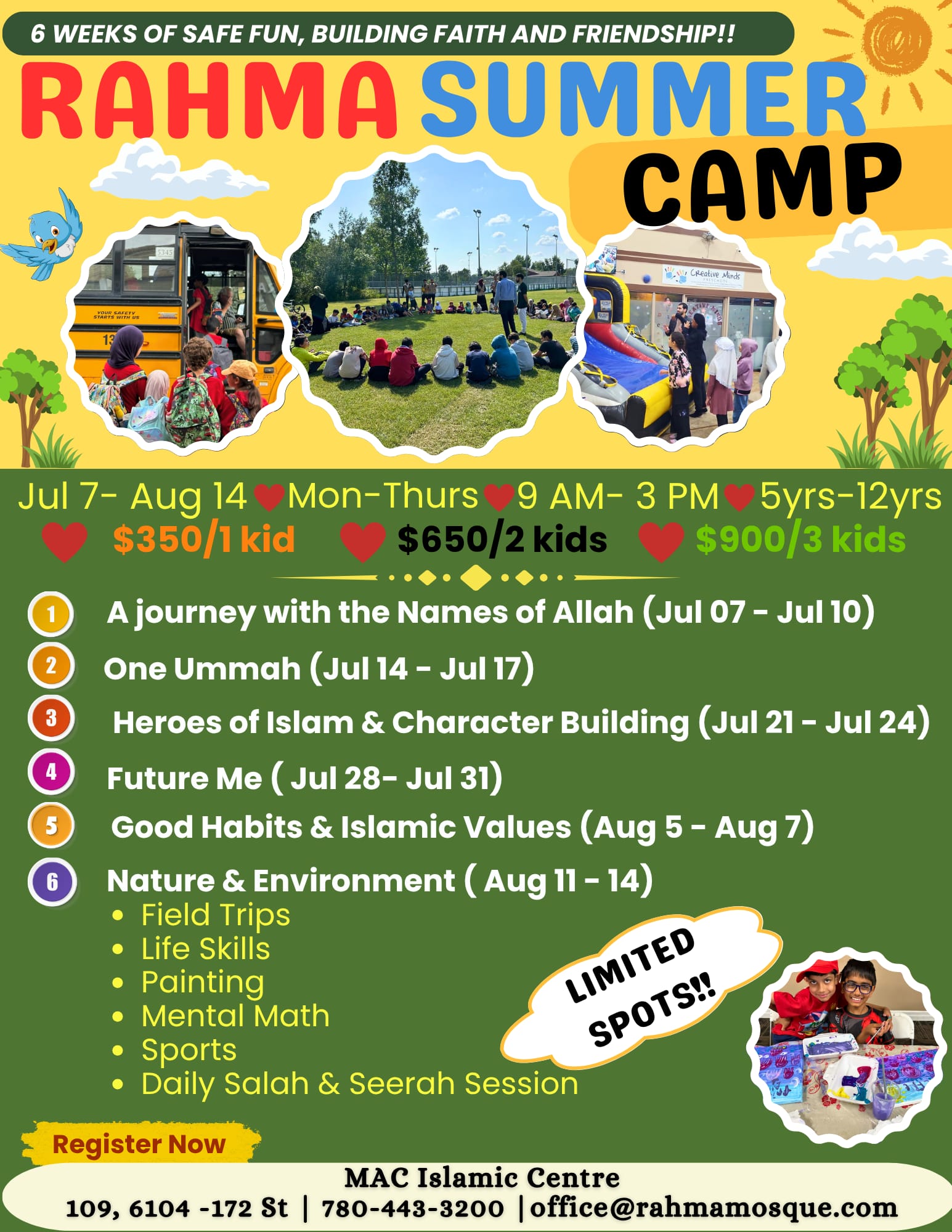MAC - 📢 Summer Camp Update! Alhamdulillah, more than half the spots are ...