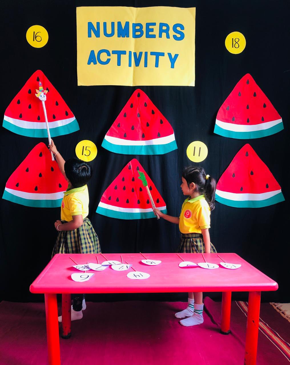 🍉🔢 Watermelon Seed Counting... - Rakshak kids kem preschool | Facebook