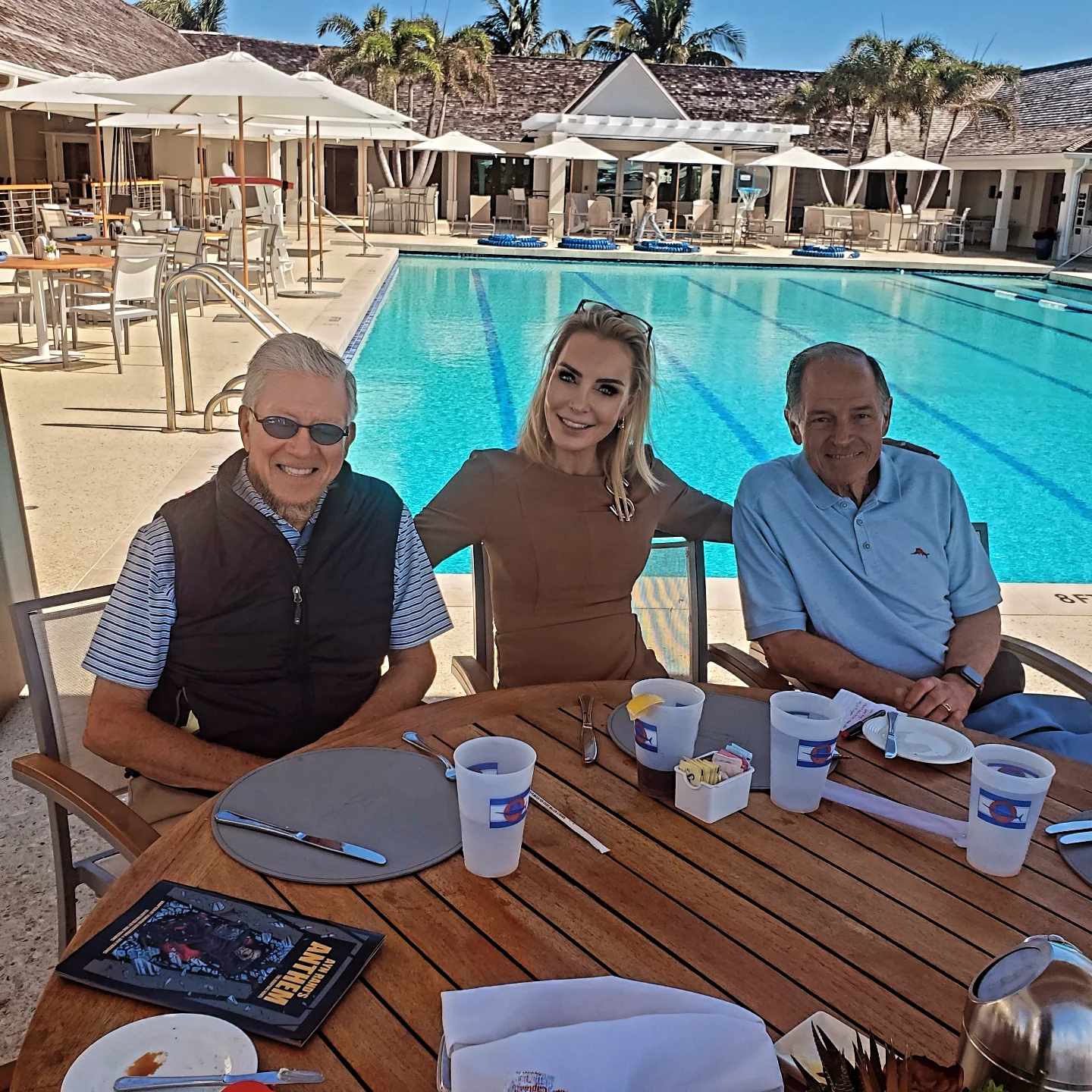 Lunch at the Sailfish Club, Palm Beach. 🦈