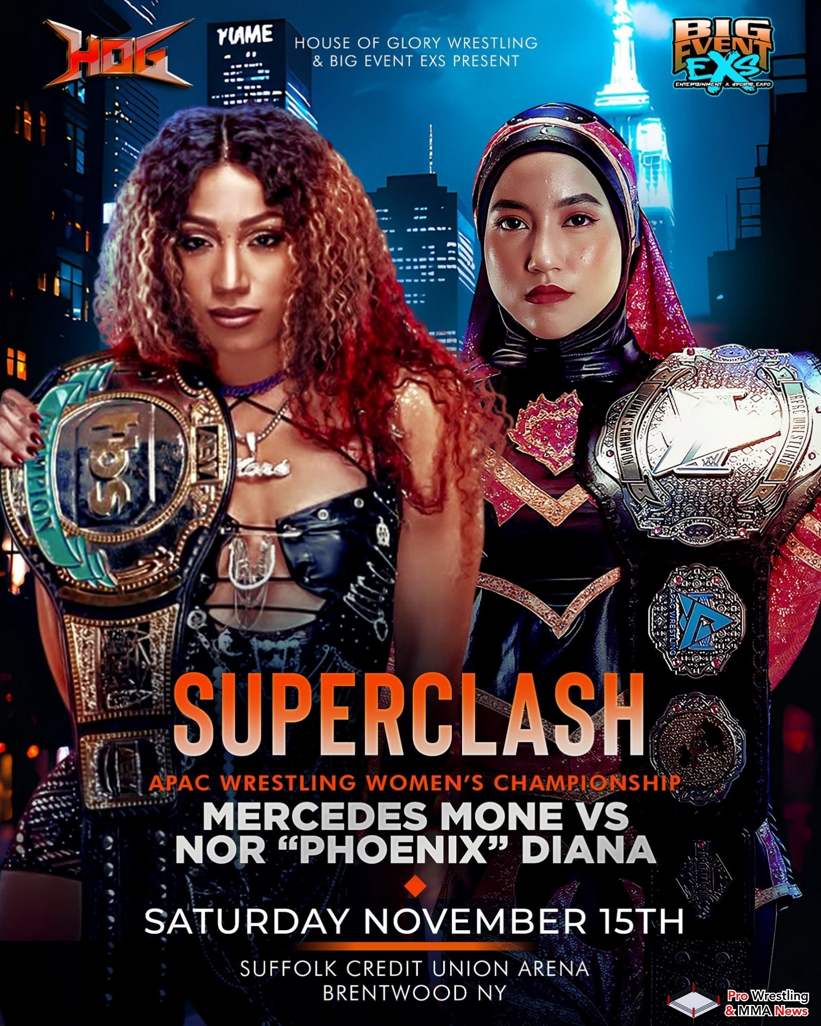 Mercedes Mone vs Nor 'Phoenix' Diana for APAC championship