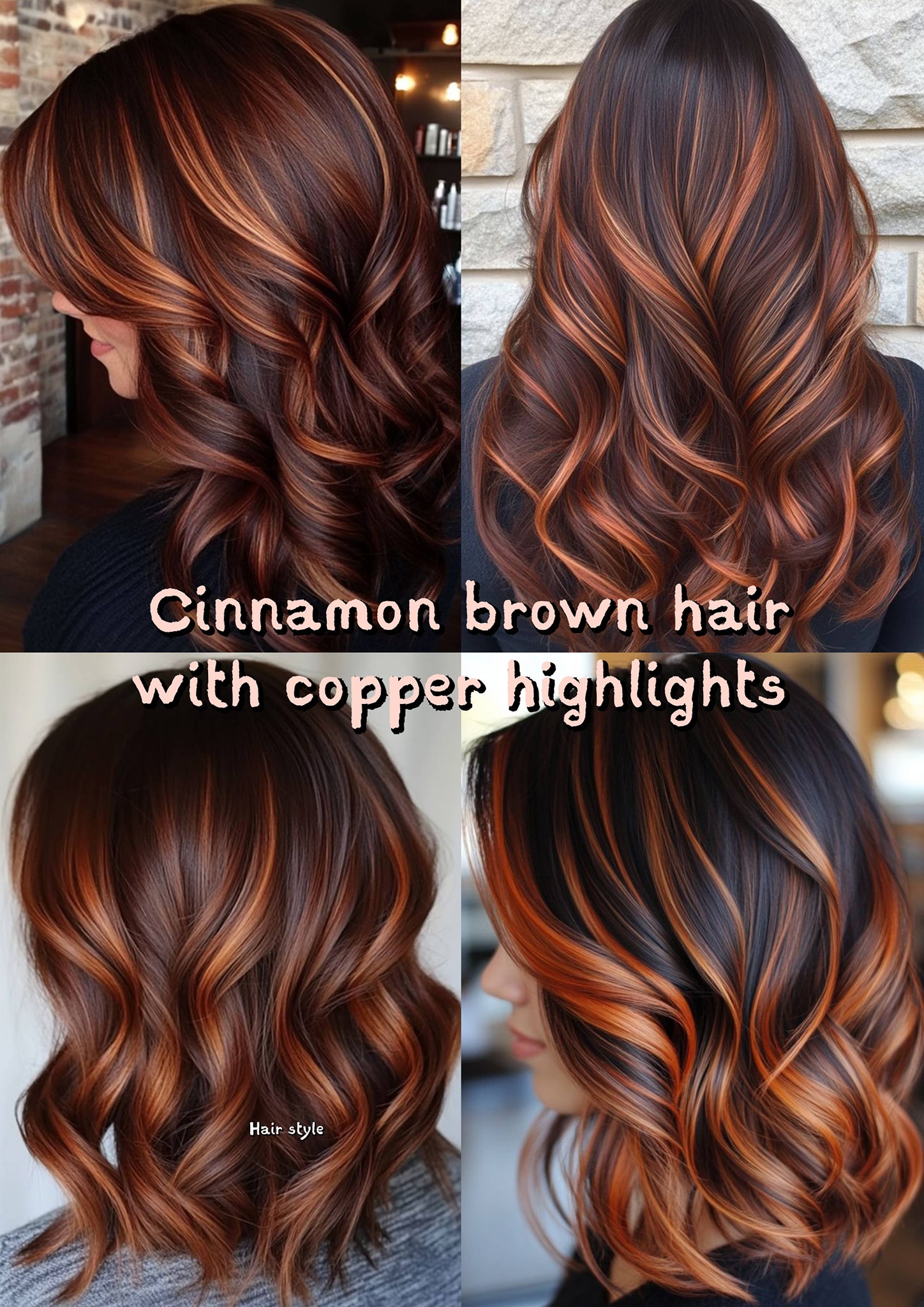 Hair Style - Cinnamon brown hair color with copper... | Facebook