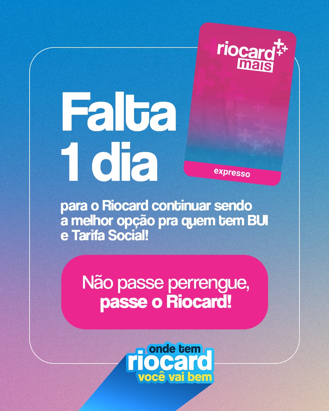 Riocard Mais - Amanhã começa uma nova fase no transporte... | Facebook