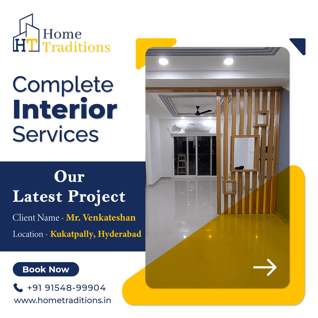 Home Traditions - Our Latest Work on Complete Interior🤩...