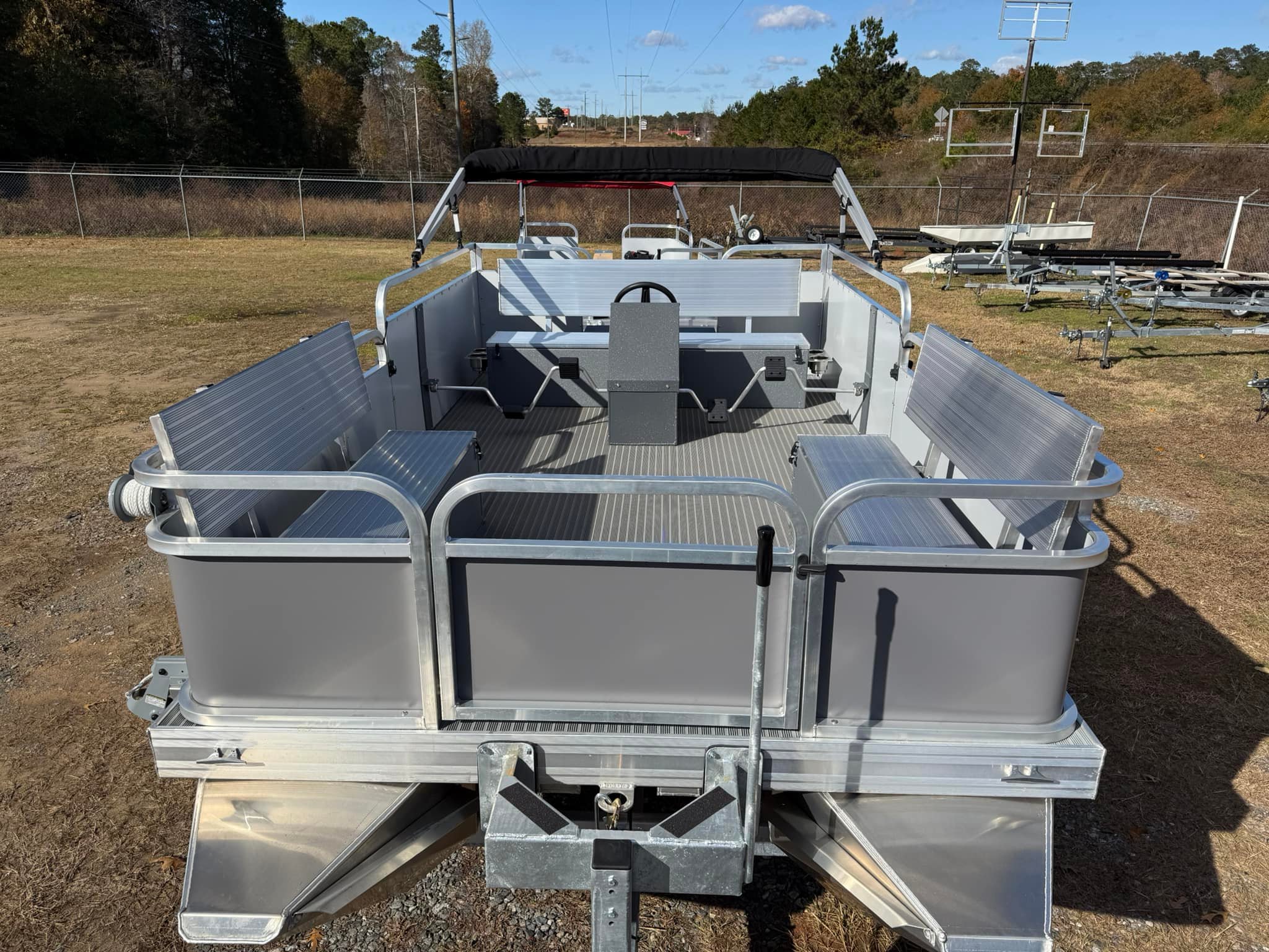Laker Pontoon Boats - Laker 612 w/ 30in. filled in rails in the rear ...