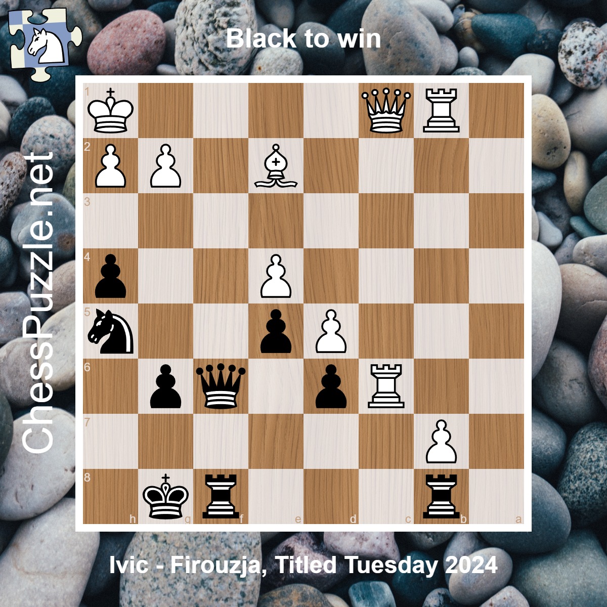 🏆 The best #chess puzzles of the year 2024 5⃣ Number five is a