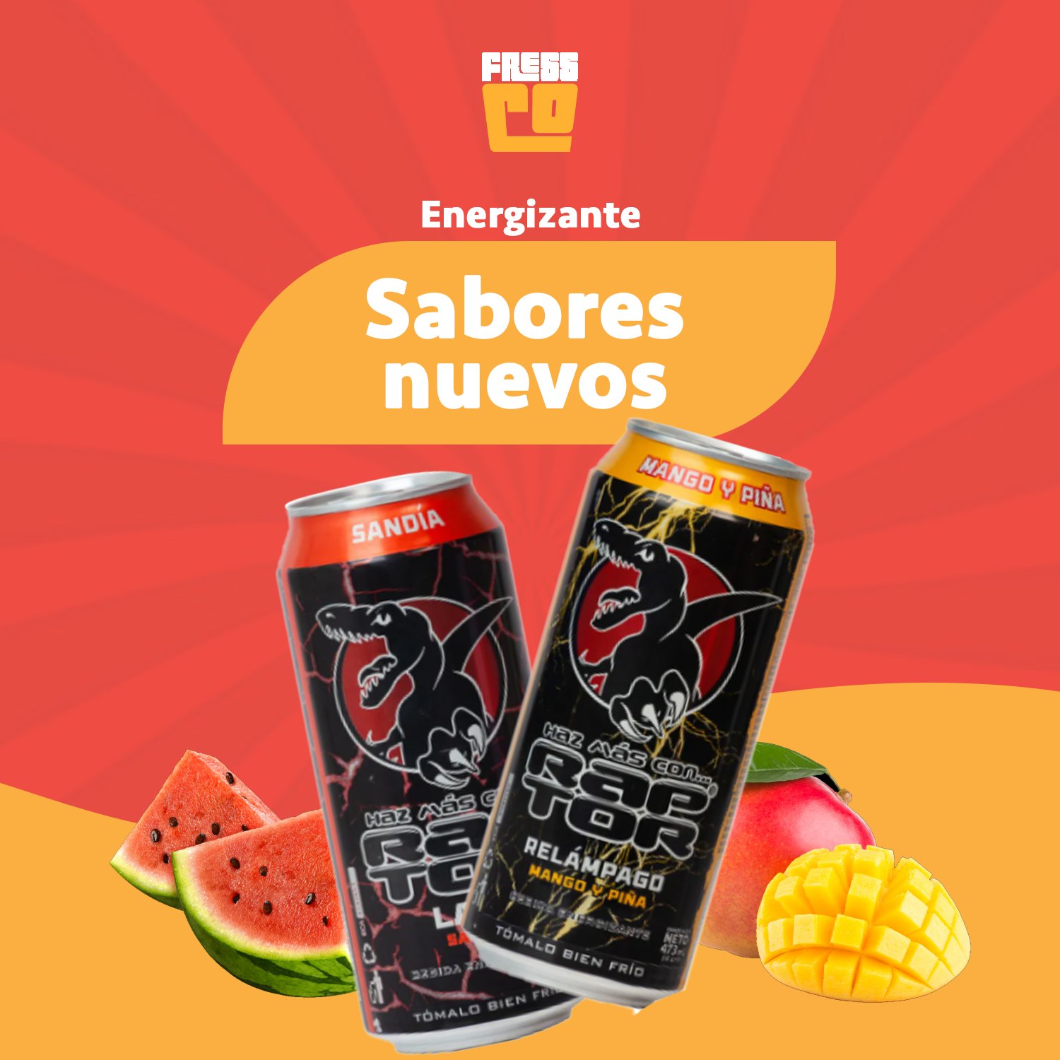 FRESSCO - 🚨 ¡NUEVAS RAPTOR ENERGIZANTES! 🚨 ¿Listos para una explosión ...