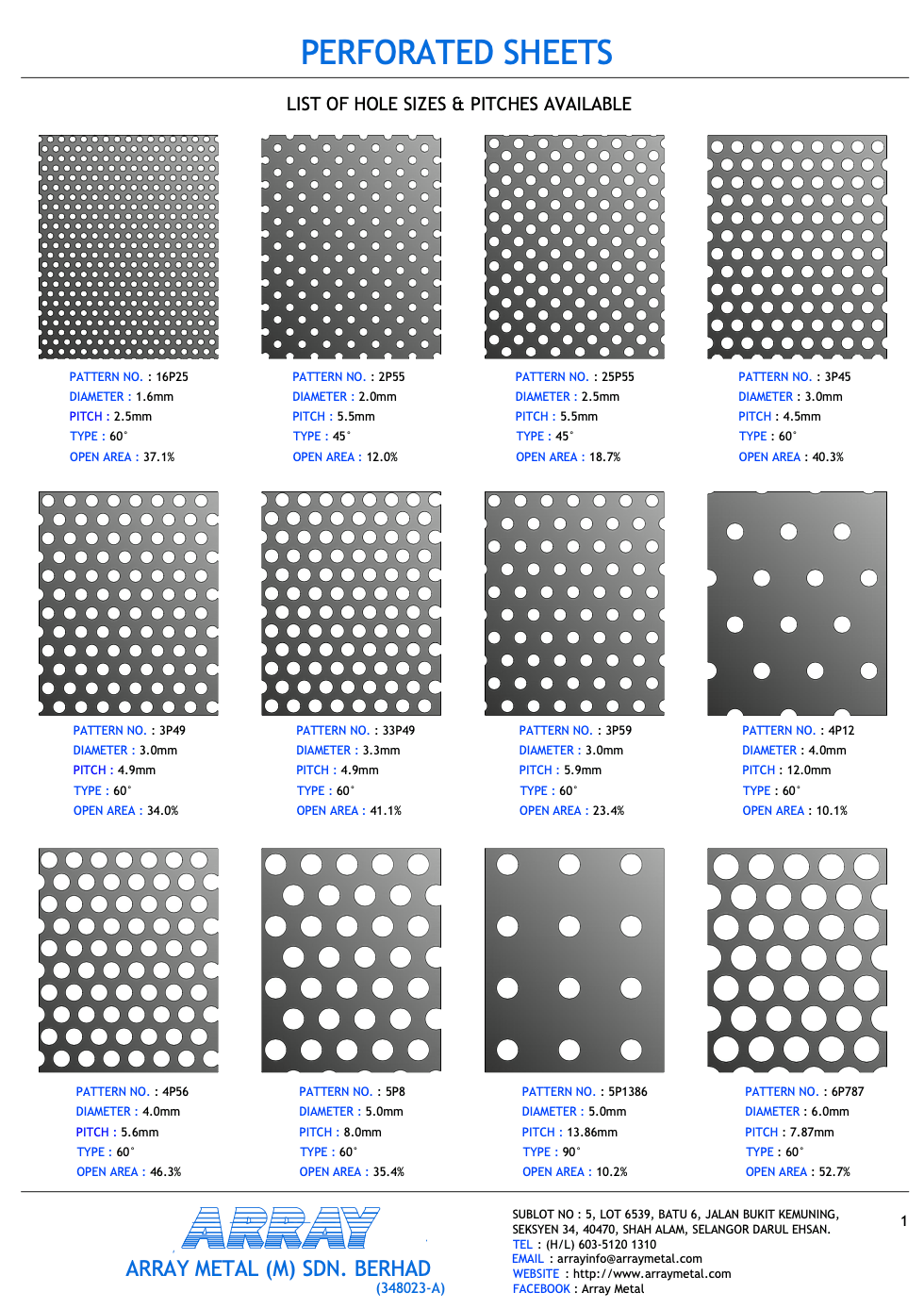 Array Metal - Full list of Perforated Sheets offered by... | Facebook