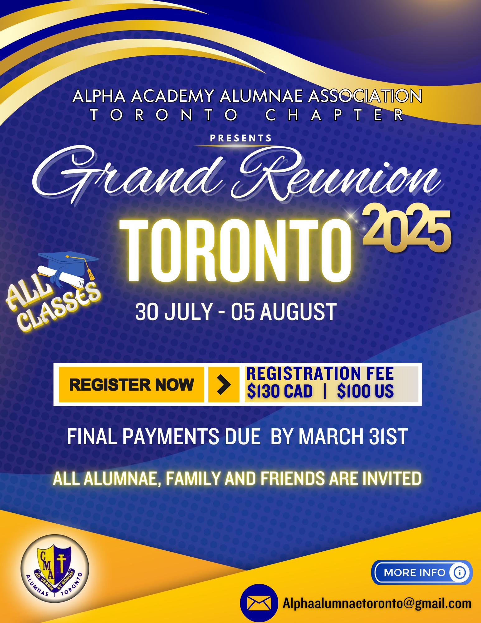 🎓... - Alpha Academy Alumnae Association-Toronto Chapter
