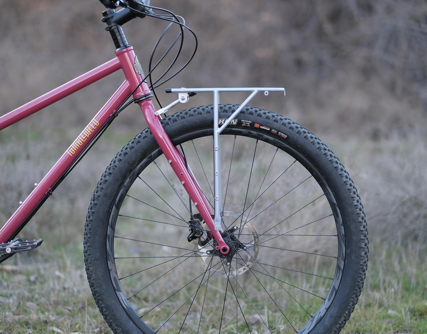 Tumbleweed Bicycle Company's silver chromoly T and pannier racks