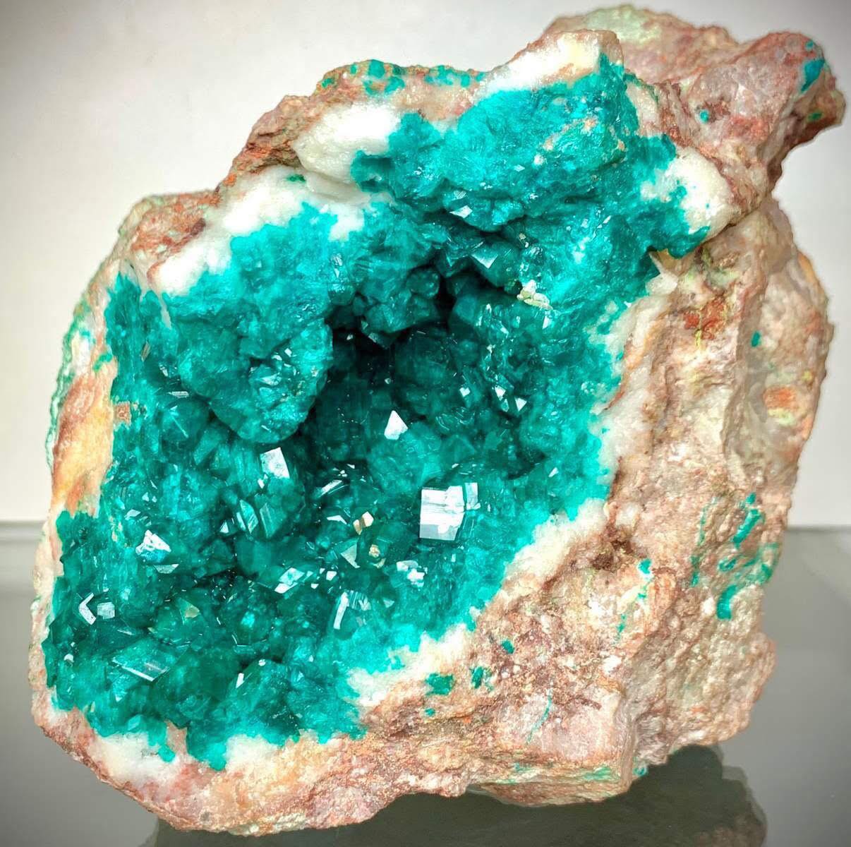 Abysiniya - Astonishing Dioptase Geode From Tsumeb Mine, Tsumeb ...
