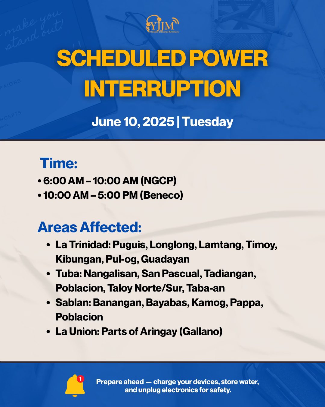 YJJM - ⚠️ PUBLIC ADVISORY ⚠️ Please be informed that BENECO has ...