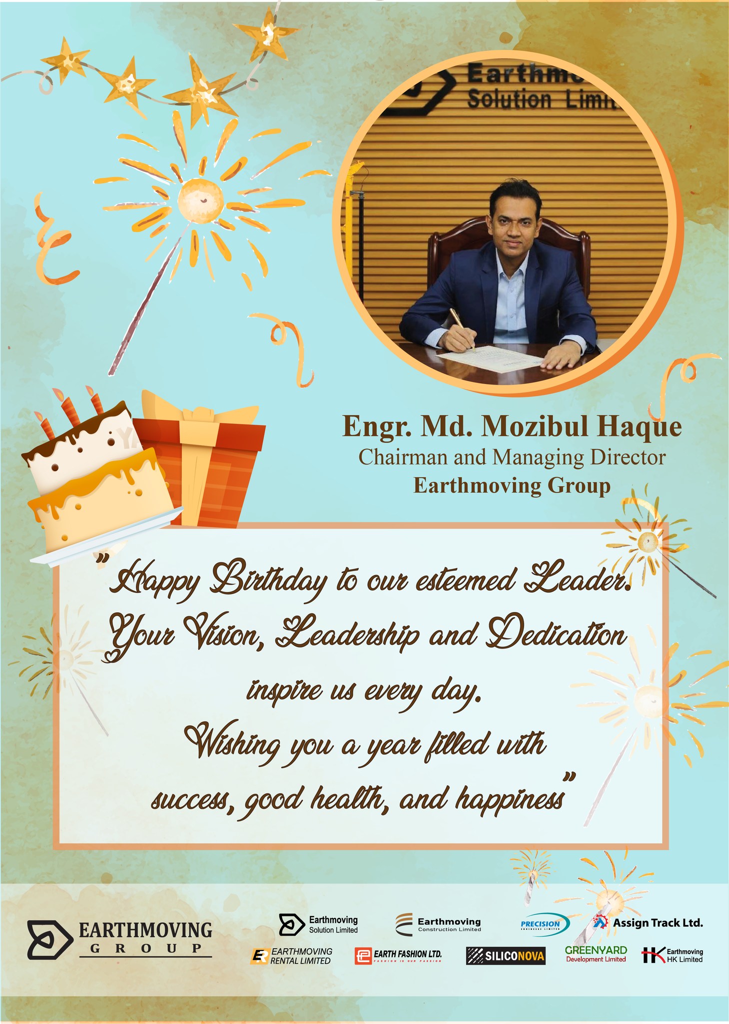 Earthmoving - Happy Birthday to our Honorable Chairman and Managing ...