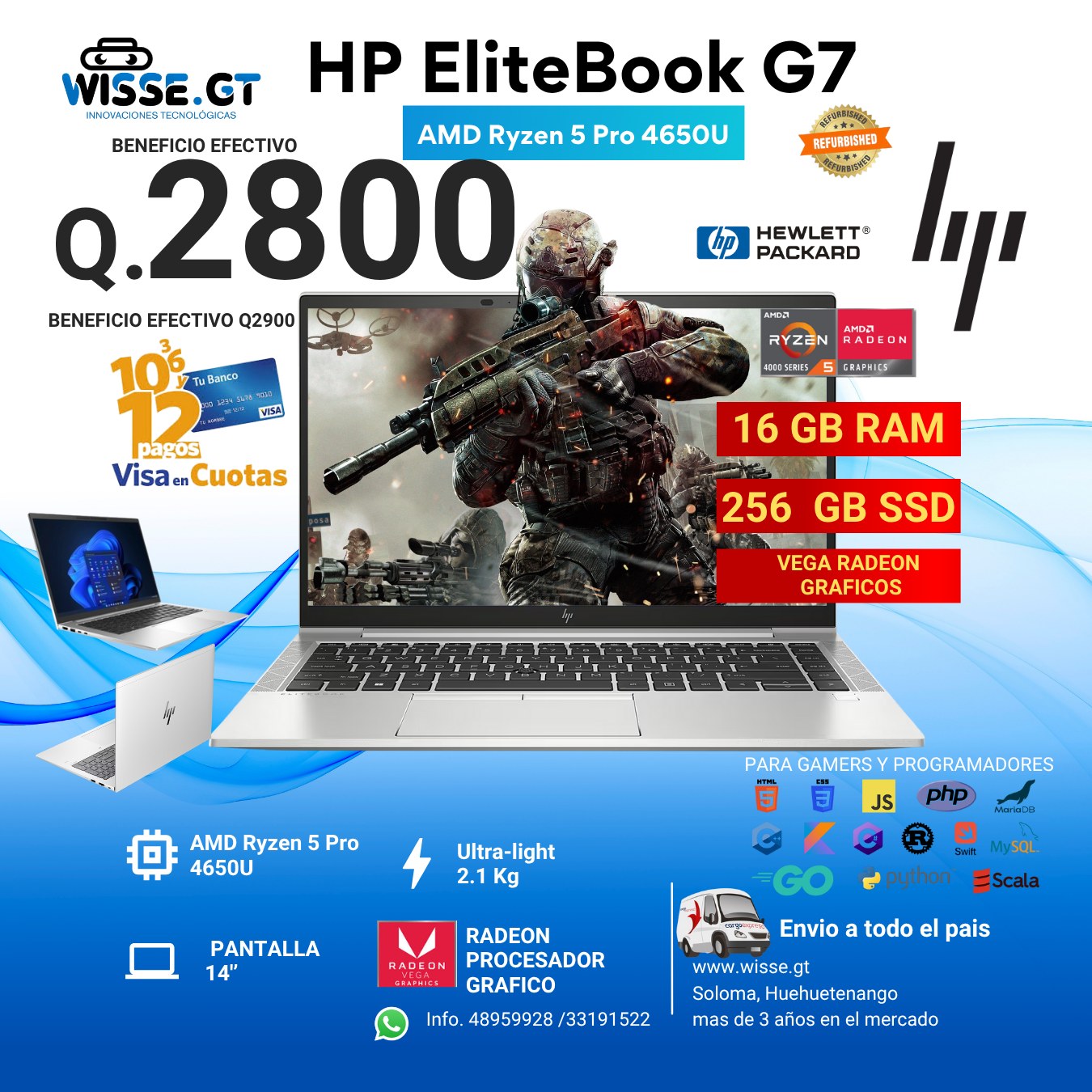 Wisse GT - 🔥 ¡Potencia para tus juegos favoritos al mejor... | Facebook