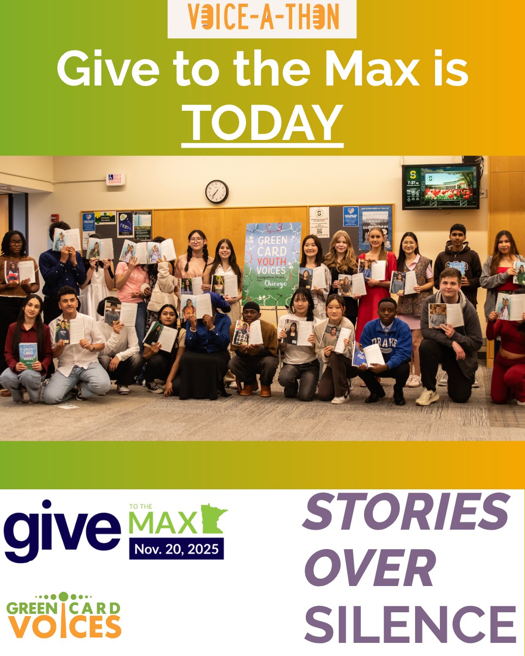 Today is Give to the Max! 💛💚... - Green Card Voices | Facebook