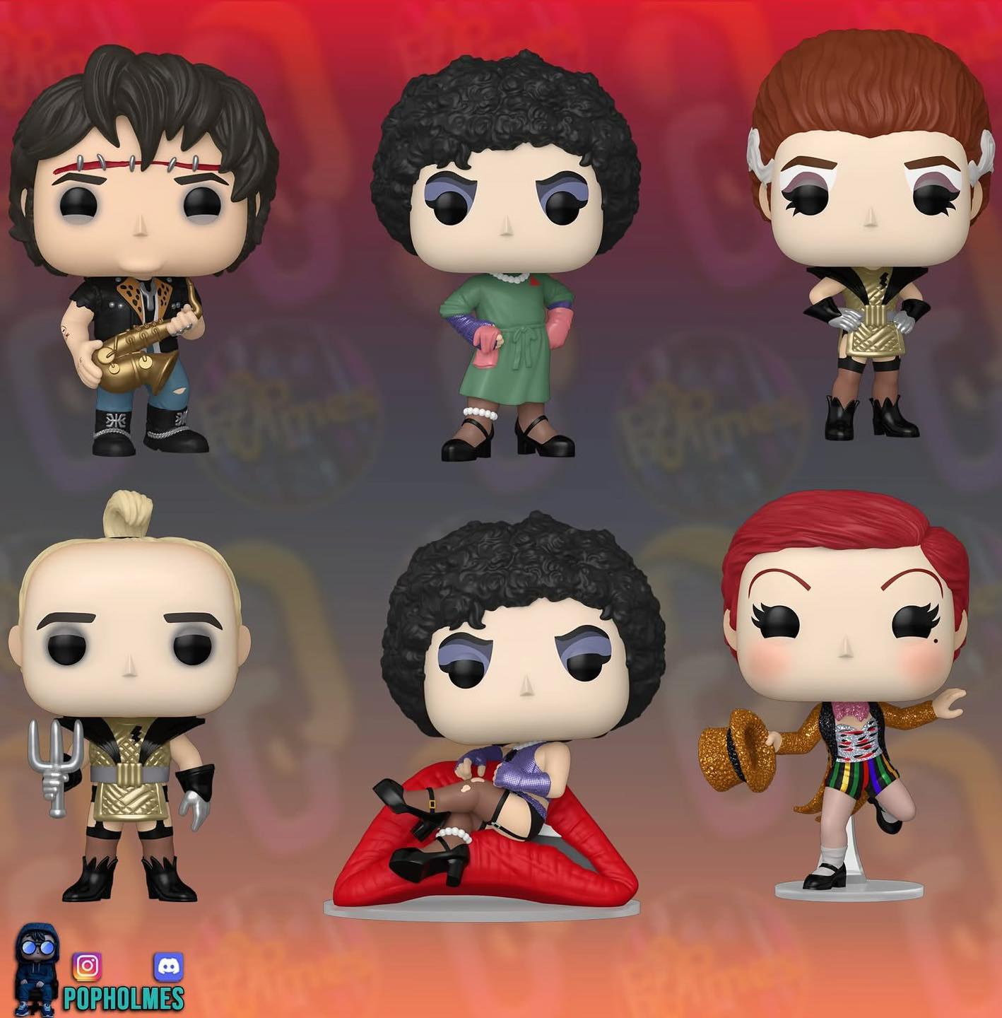 Rocky Horror Picture Show 50th anniversary Funko Pop lineup