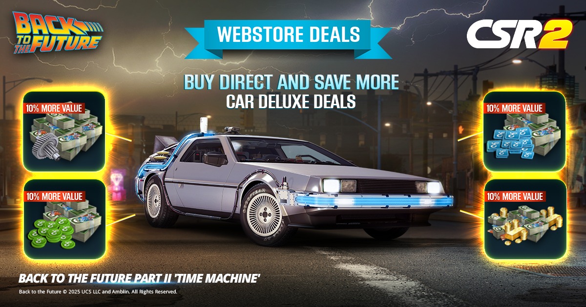CSR - 🔓 Unlock 10% more-value deals packed with in-game cars, upgrades ...