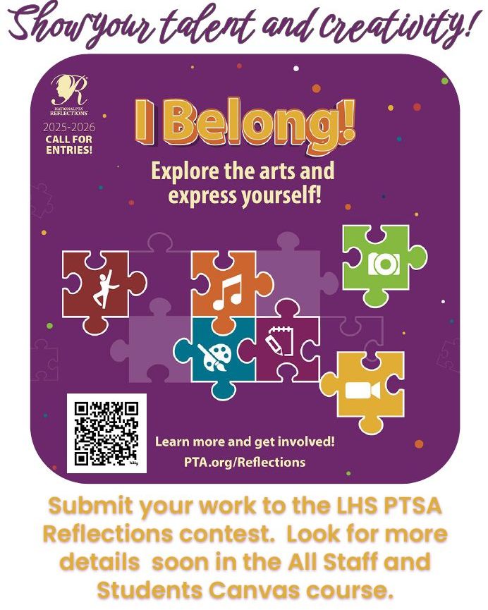 Landstown - 👨🏻‍🎨🧑🏻‍🎤2025-26 LHS PTSA Reflections Contest Open! Show ...