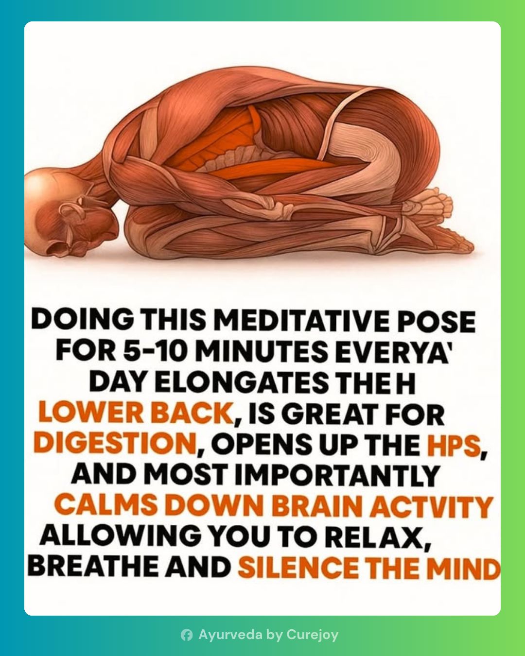 Incorporating this meditative pose... - Ayurveda by Curejoy | Facebook