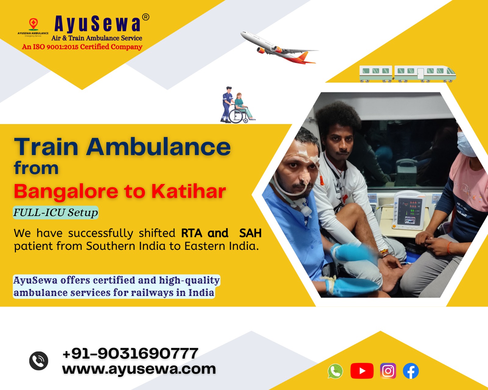 AyuSewa - AyuSewa proudly completed a nonstop Train Ambulance that ...