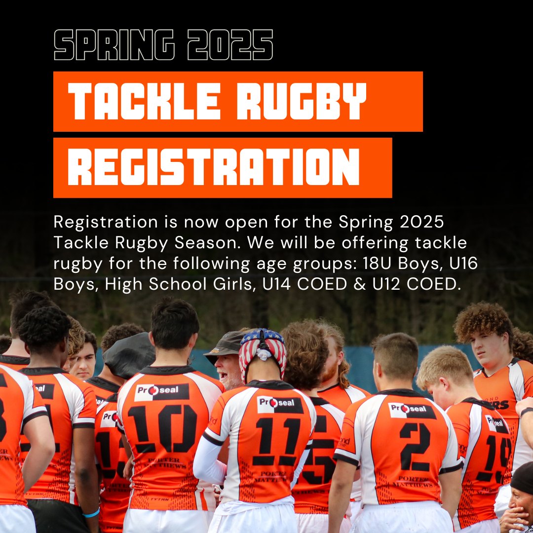 Richmond - Spring 2024 Tackle Rugby Registration is OPEN! 🌟 Ready to ...