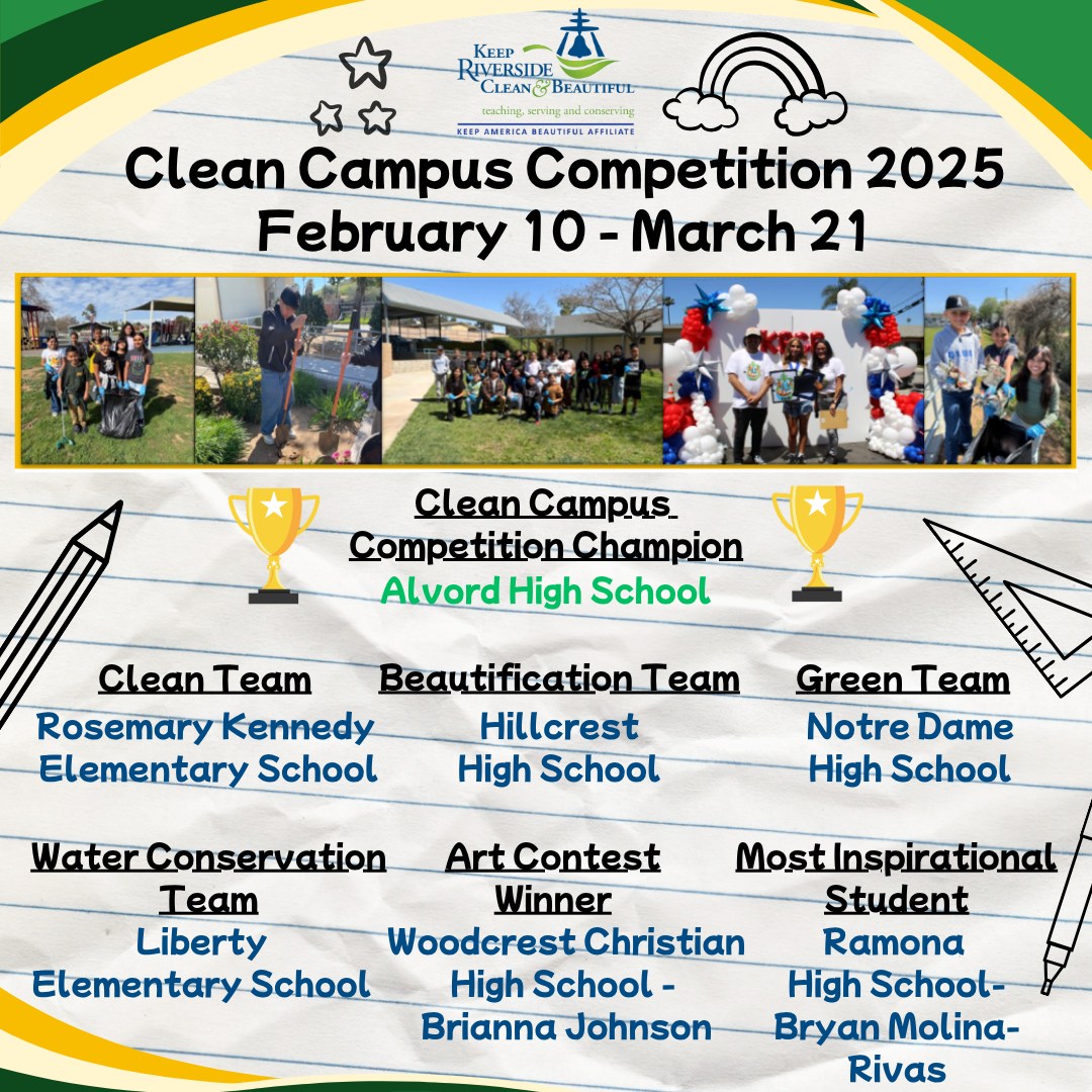 🌱🎉... - Keep Riverside Clean & Beautiful (KRCB) | Facebook