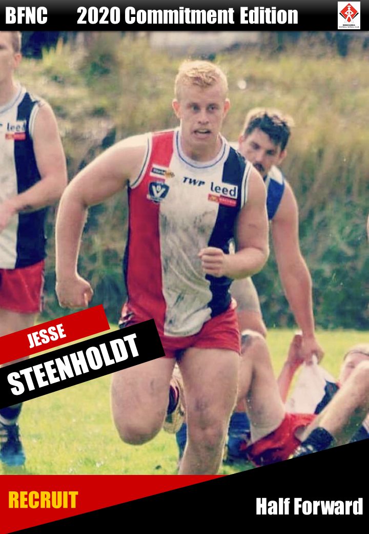 Birregurra Saints - Card #37 - Jesse Steenholdt After a short hiatus ...