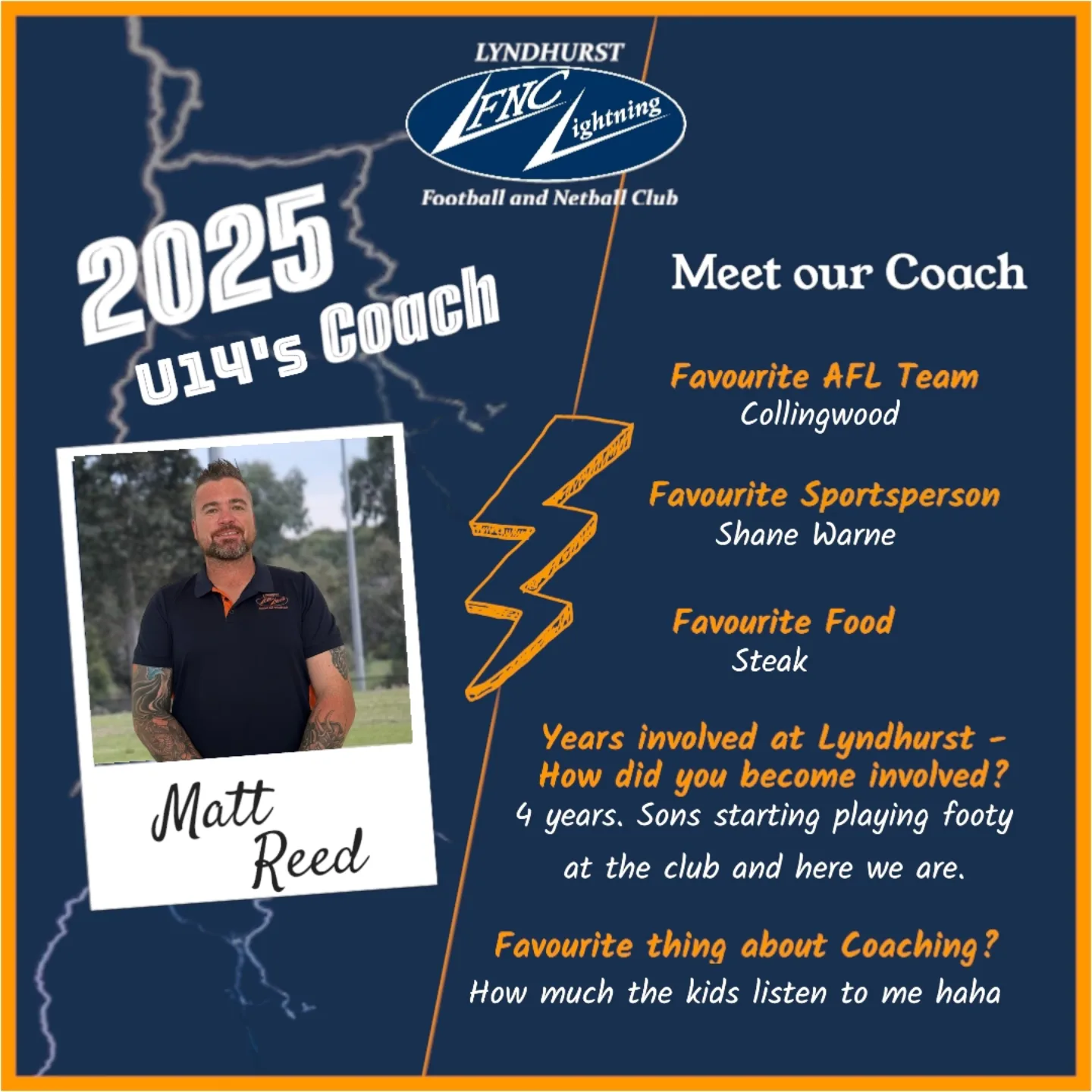 Lyndhurst - We’re excited to confirm that Matt Reed will continue to ...