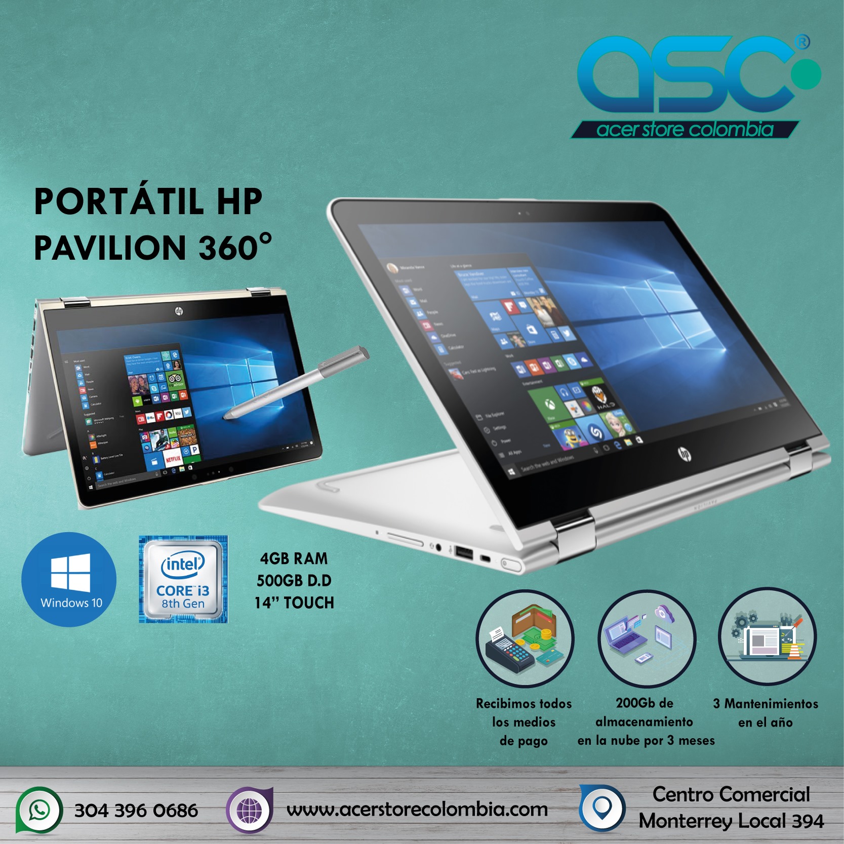 ASC - Con este portátil convertible podrás conectarte,...