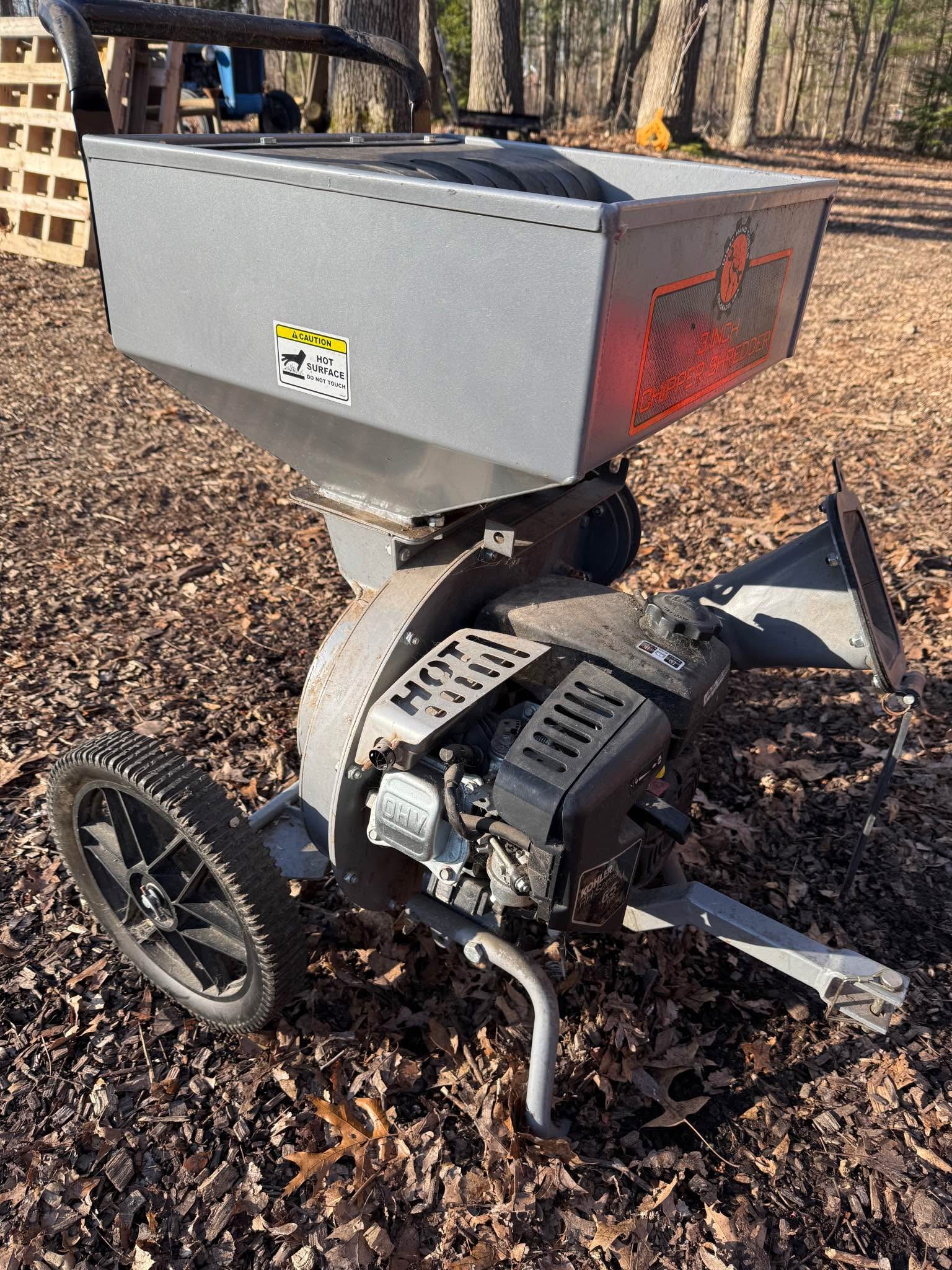 Dirty Hand Tools 3 Inch Chipper Shredder - Chippers, Shredders ...