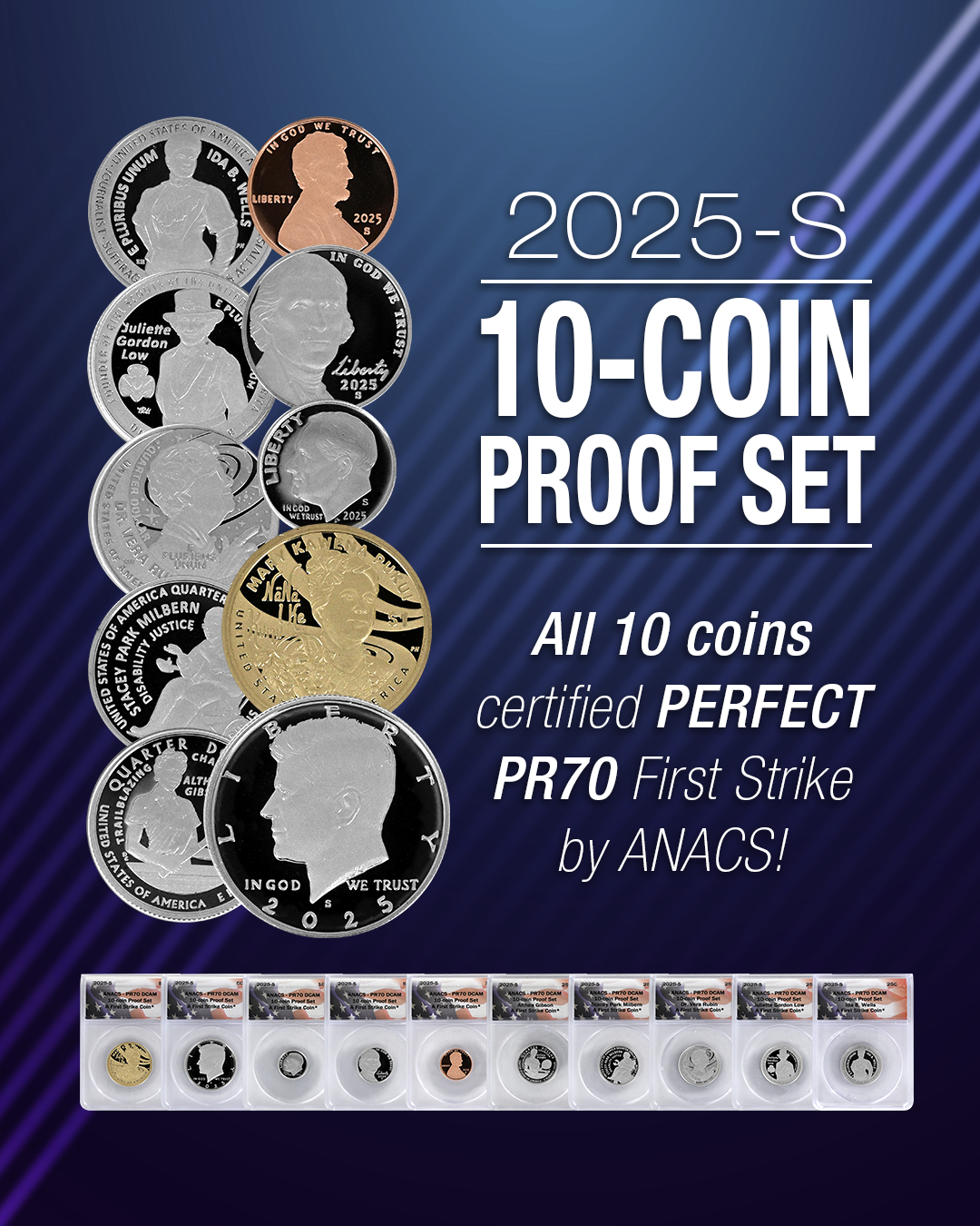 2025 U.S. Mint Clad Proof Sets are here! Each has 10 stunning, low