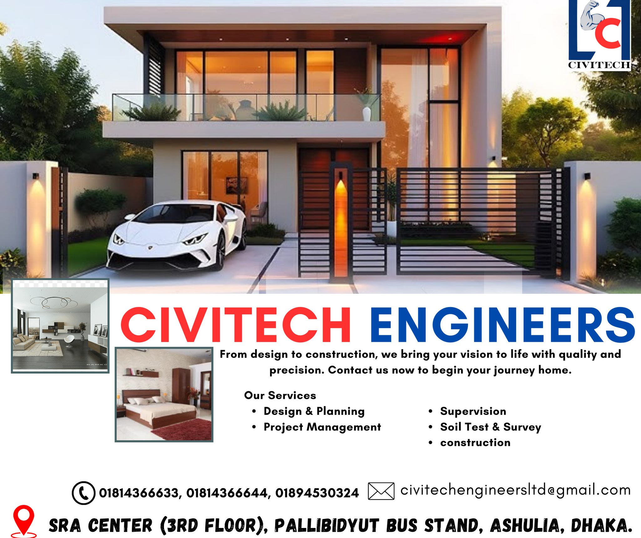 Civitech Engineers- বিল্ডিং ডিজাইন এন্ড প্ল্যানিং | Dhaka