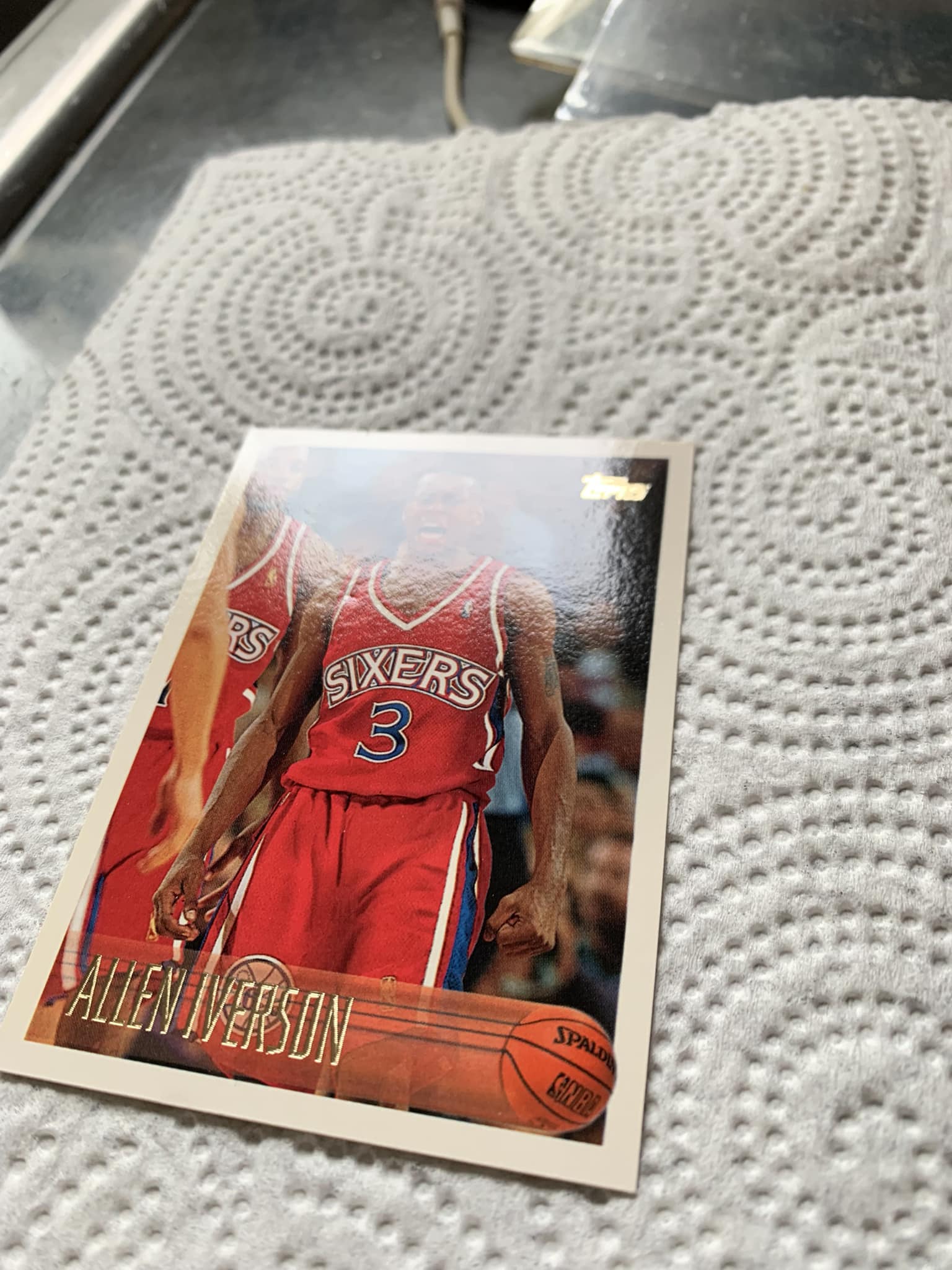 2007 Topps Chrome Retro Refractor Allen Iverson basketball card 