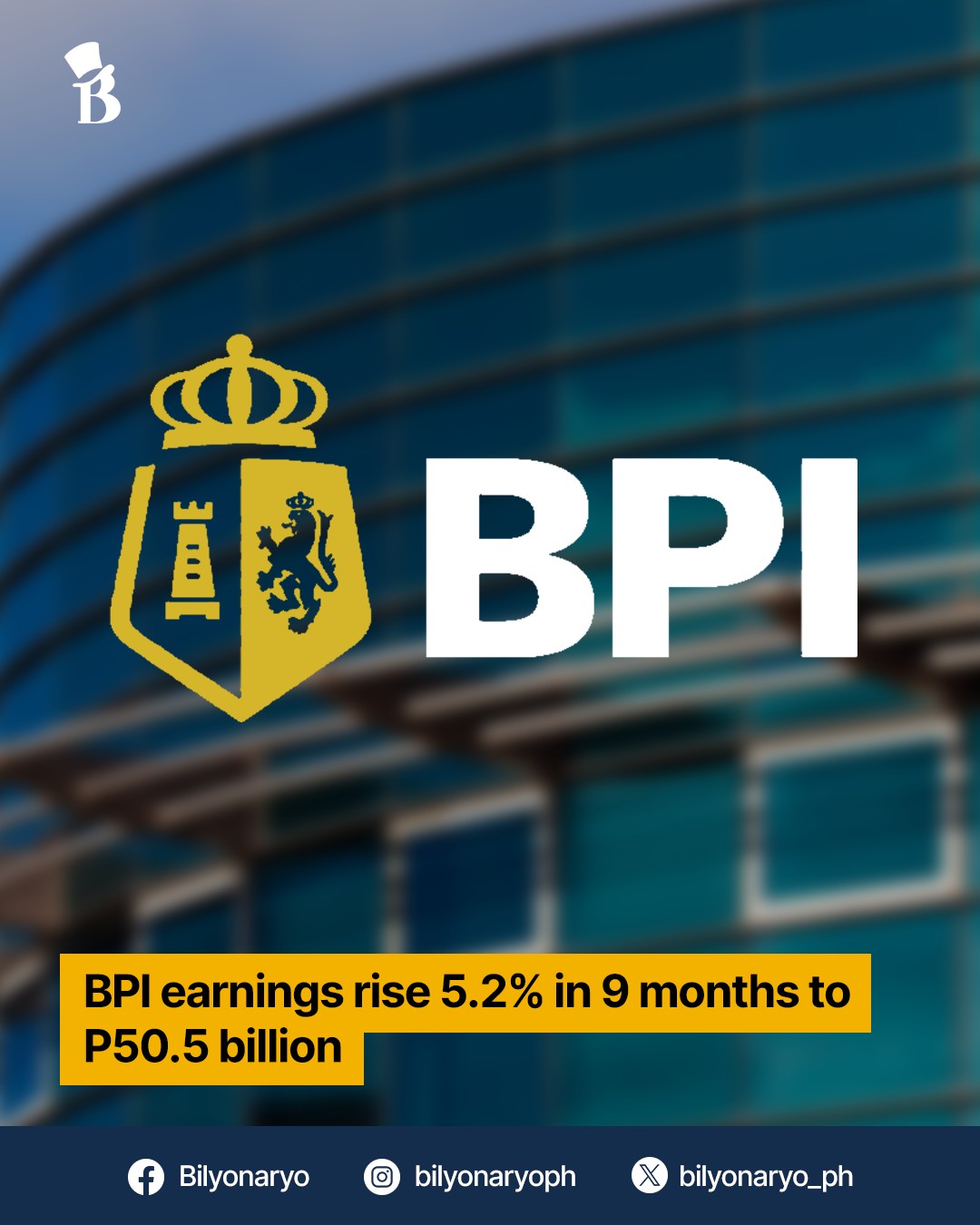 Bilyonaryo - Bank of the Philippine Islands (BPI) reported a net income ...