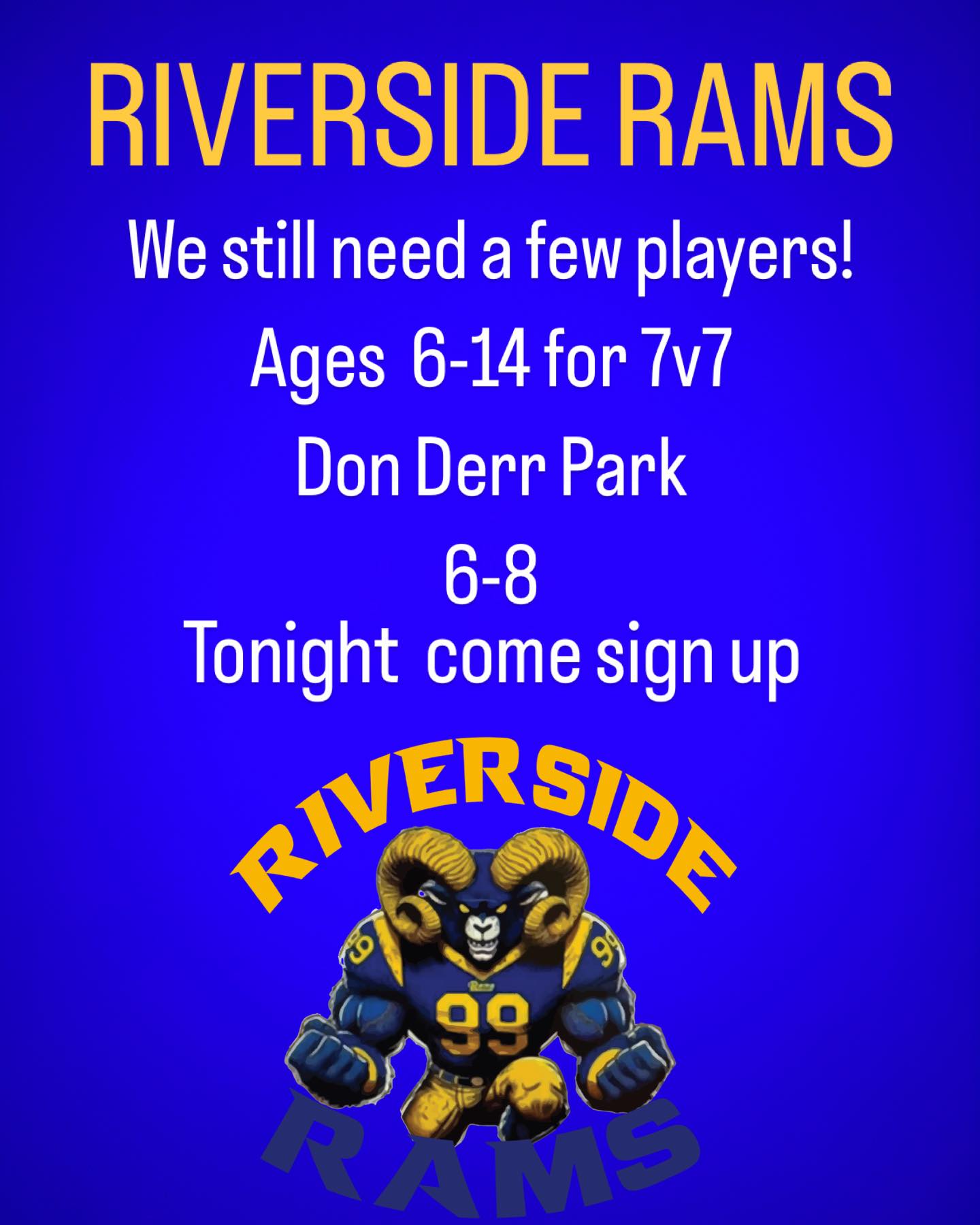The REAL Riverside Rams Jr All American Football & Cheer