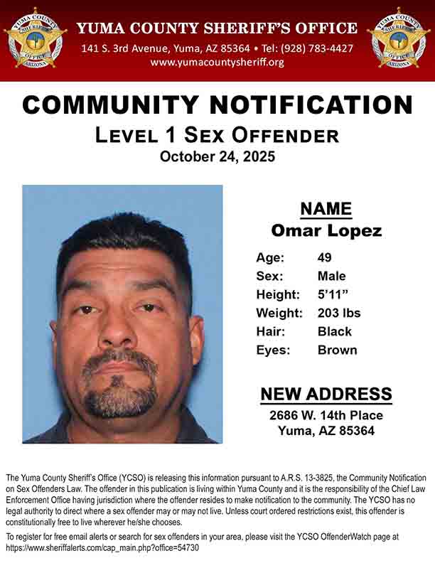 Press Release - July 14, 2025 Level 3 Sex Offender Notification